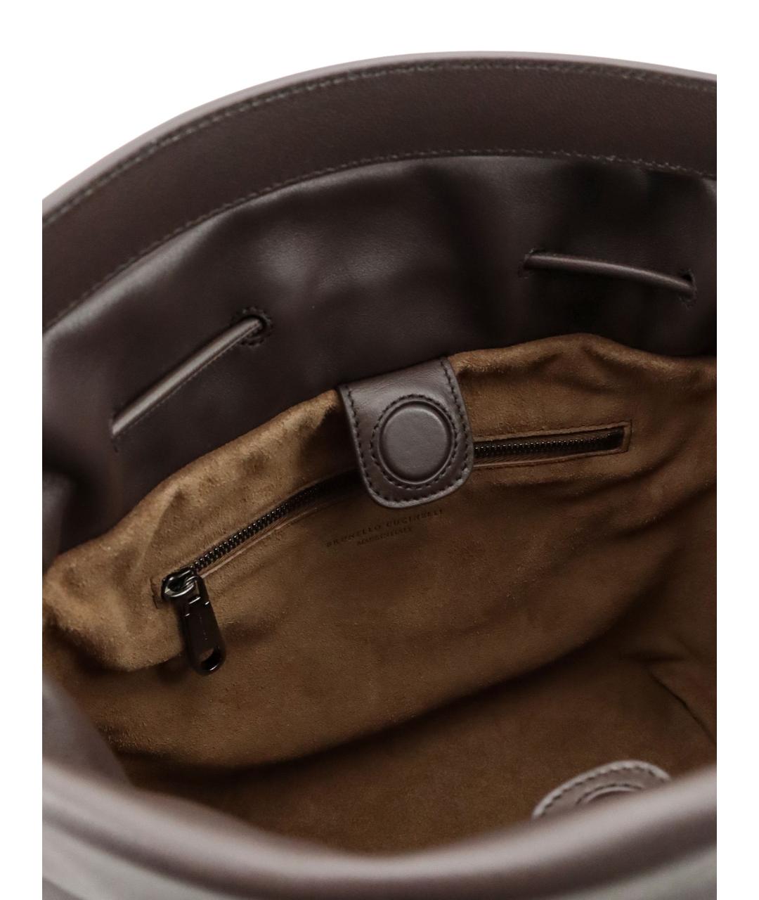 BRUNELLO CUCINELLI Коричневая сумка тоут, фото 4
