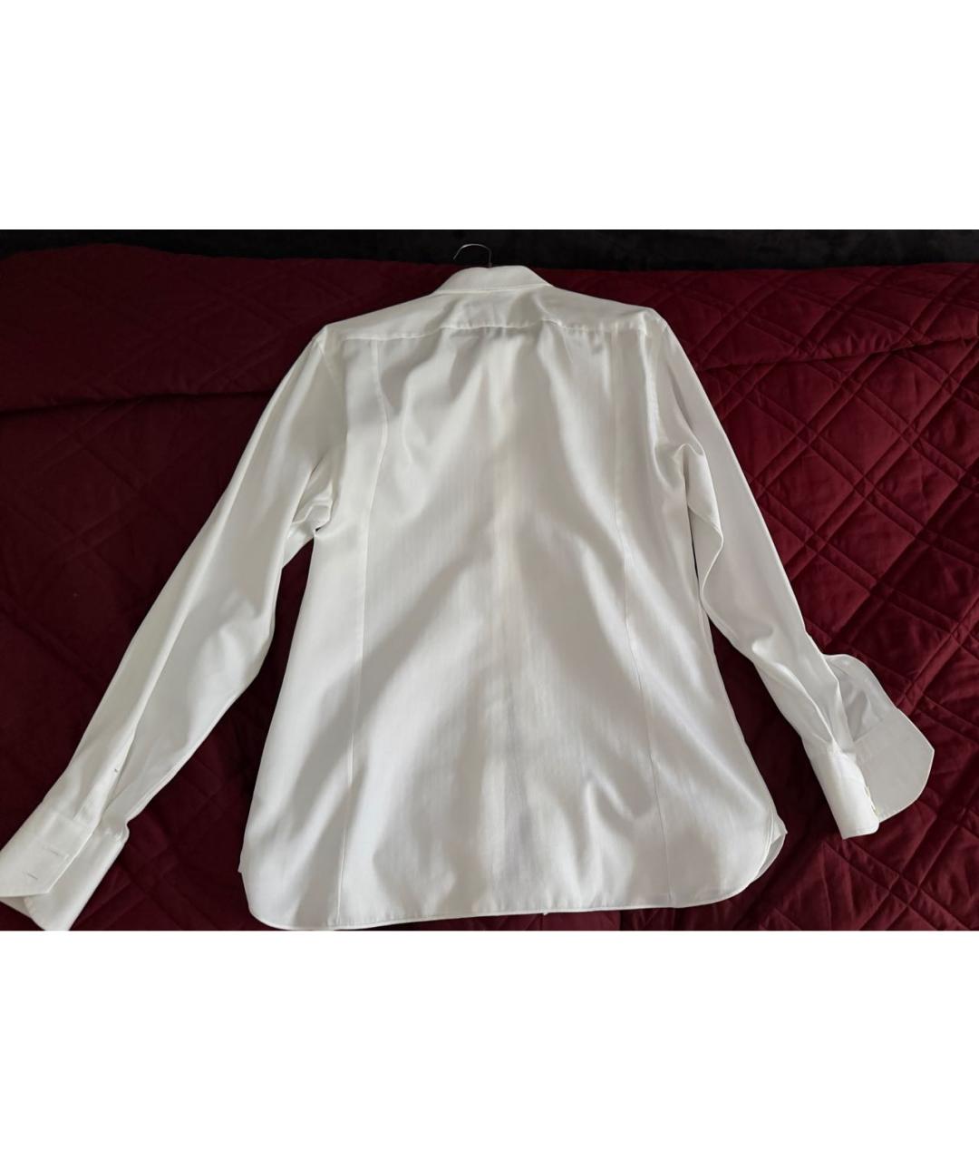 TOM FORD Белая хлопковая классическая рубашка, фото 2