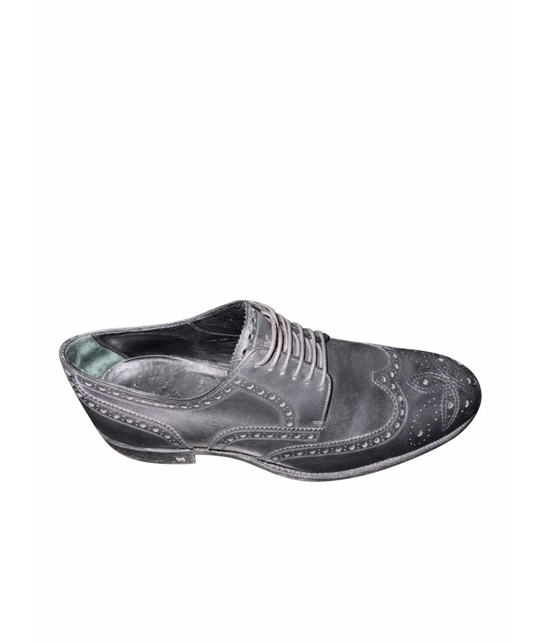 LOUIS VUITTON Черные кожаные туфли, фото 1