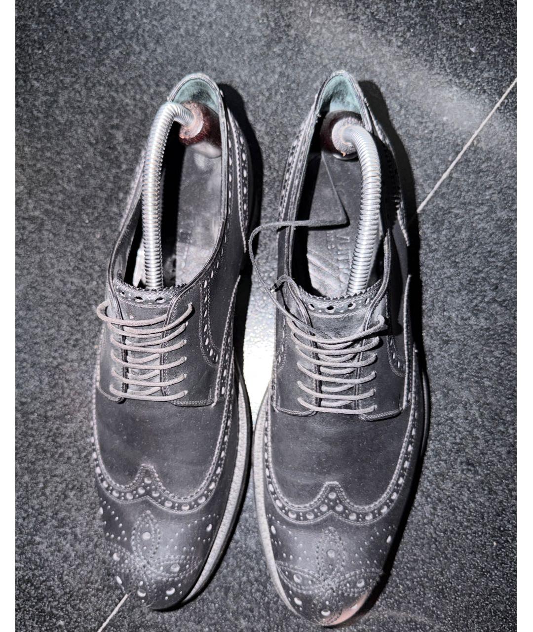 LOUIS VUITTON Черные кожаные туфли, фото 3