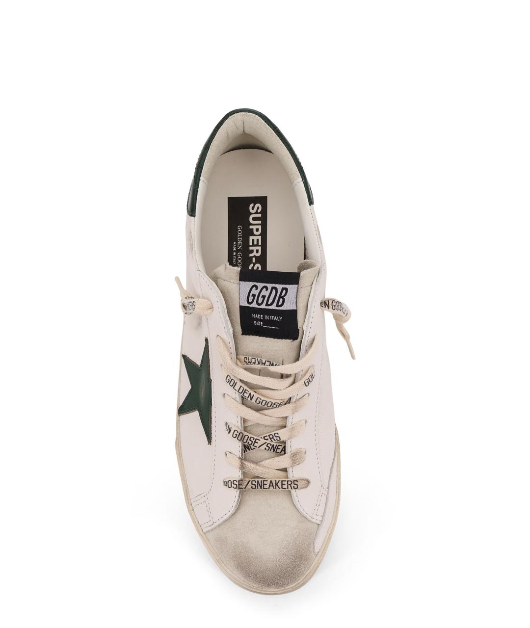 GOLDEN GOOSE DELUXE BRAND Белые кожаные низкие кроссовки / кеды, фото 5