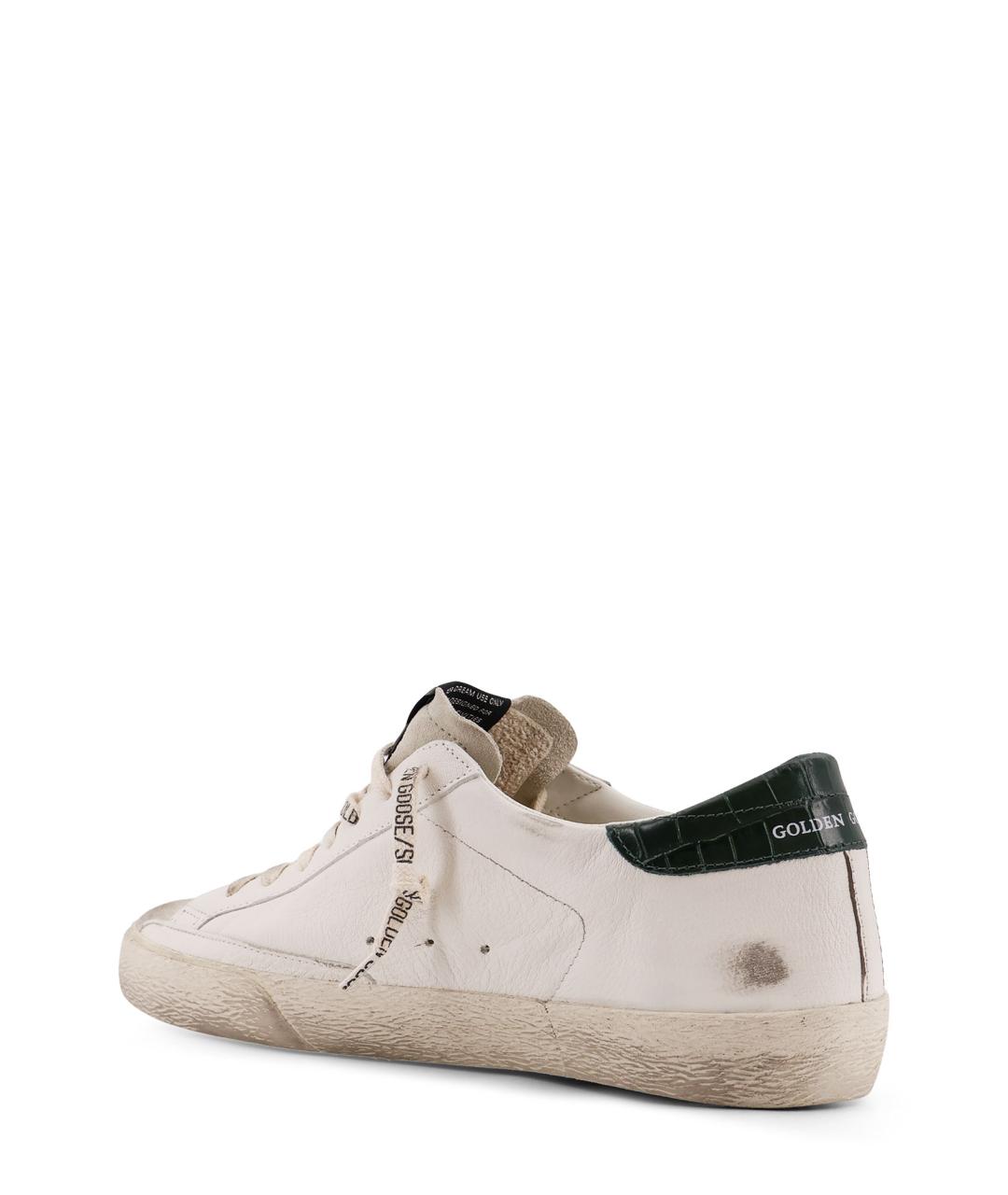 GOLDEN GOOSE DELUXE BRAND Белые кожаные низкие кроссовки / кеды, фото 3