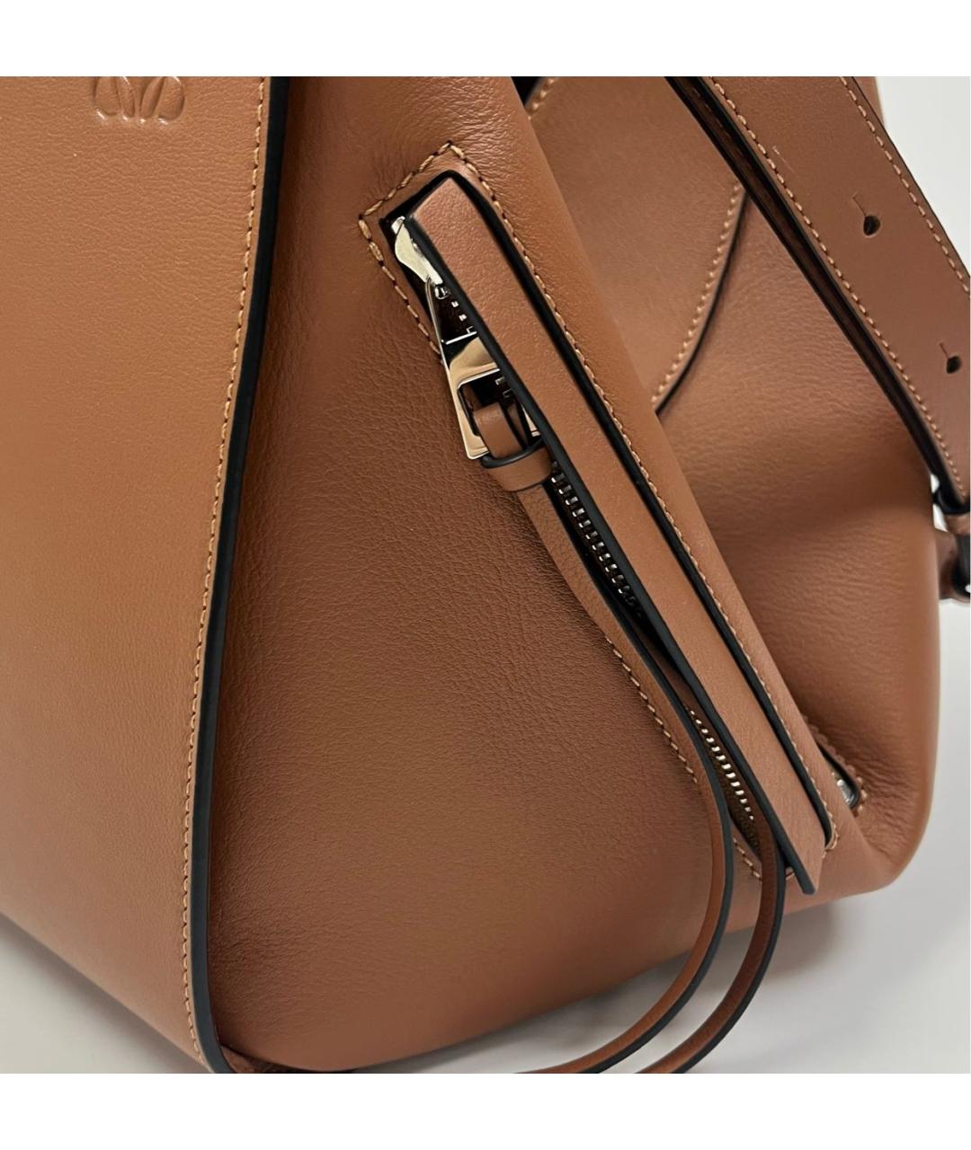 LOEWE Коричневая кожаная сумка через плечо, фото 8