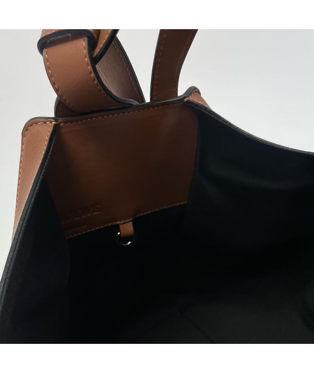 LOEWE Коричневая кожаная сумка через плечо, фото 7