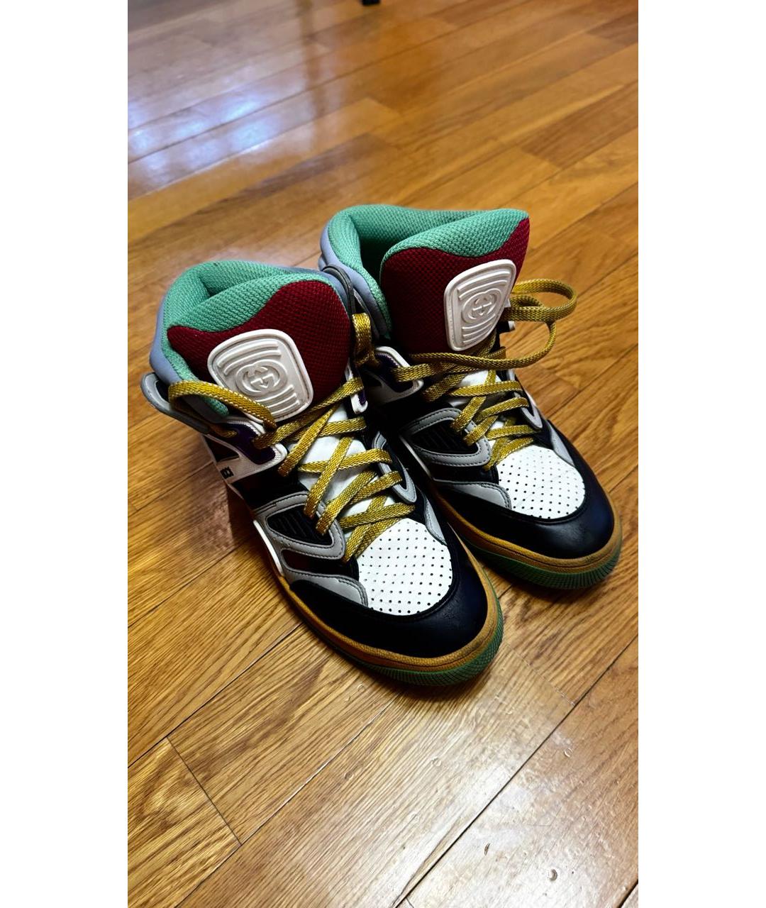 GUCCI Мульти текстильные кроссовки, фото 2