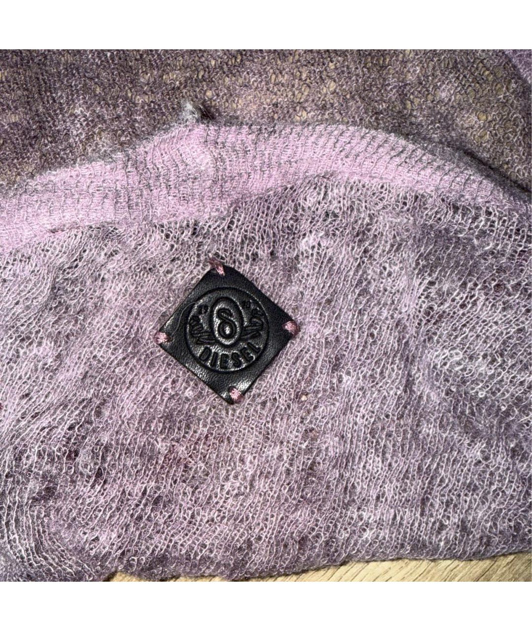 DIESEL Фиолетовый шерстяной кардиган, фото 3