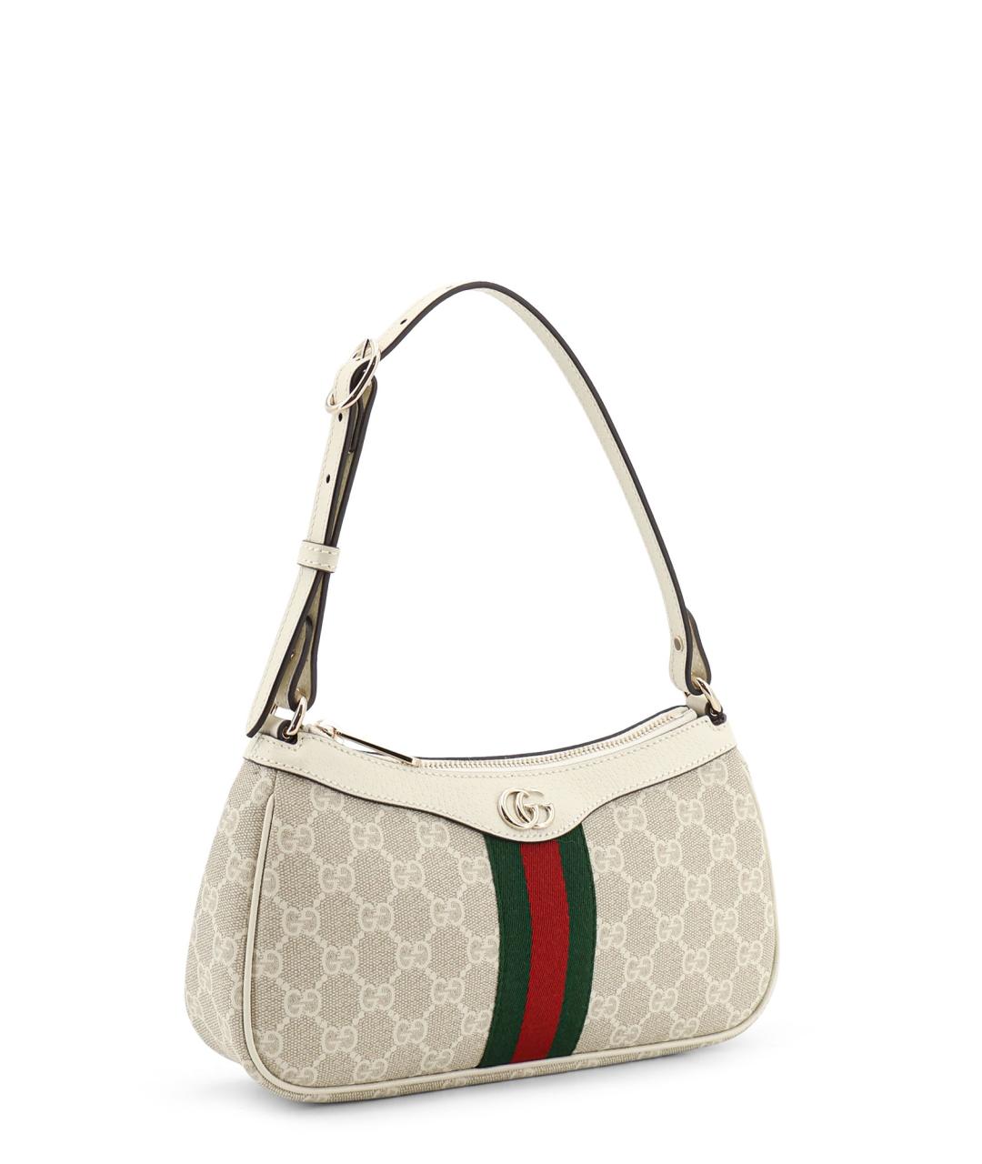 GUCCI Бежевая сумка с короткими ручками, фото 3