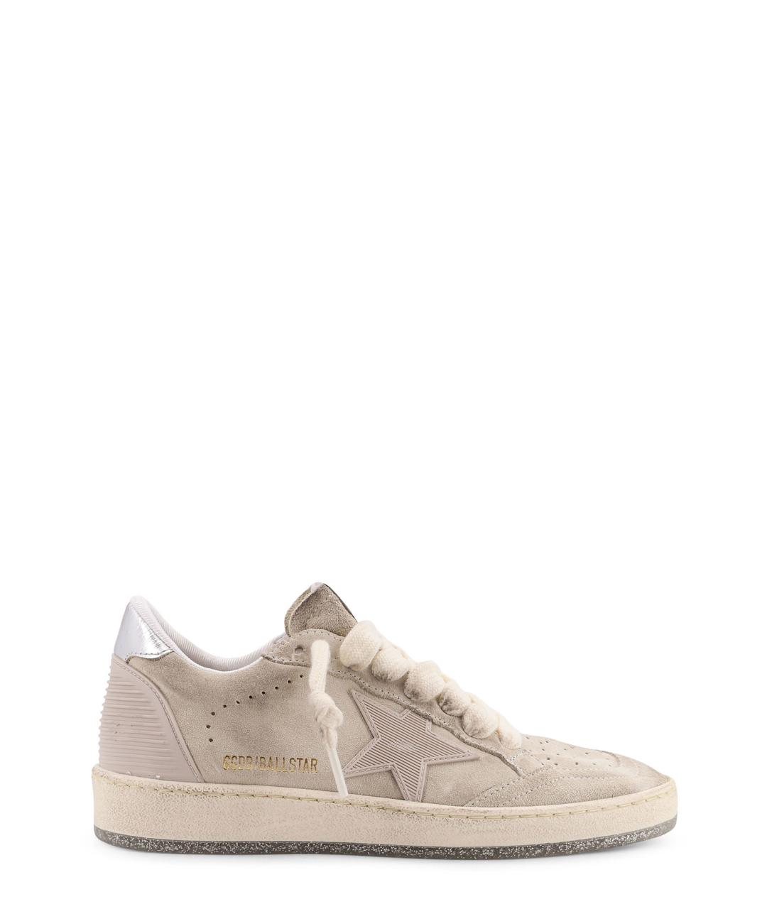 GOLDEN GOOSE DELUXE BRAND Серые замшевые кроссовки, фото 1
