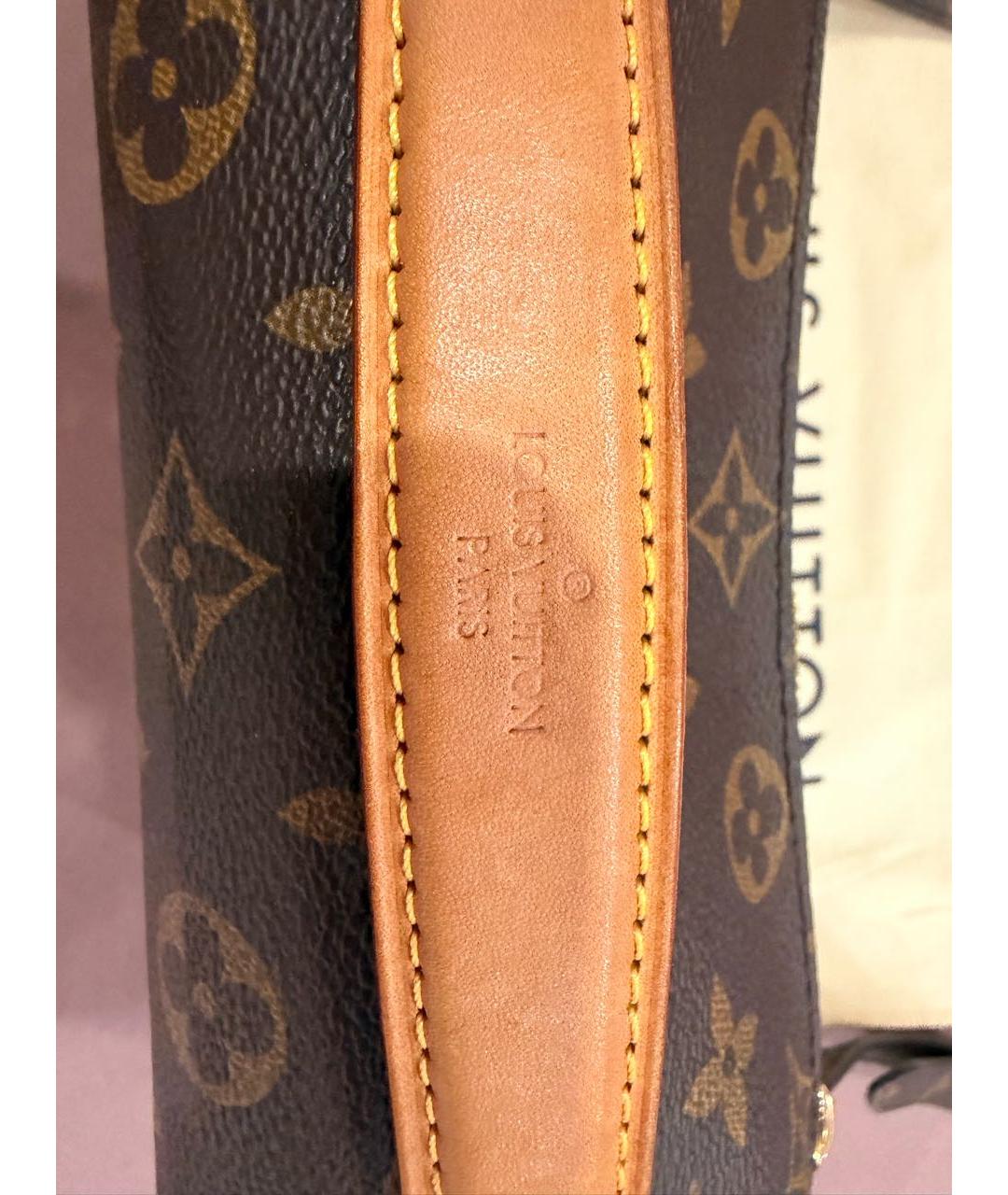 LOUIS VUITTON Коричневая сумка через плечо, фото 3