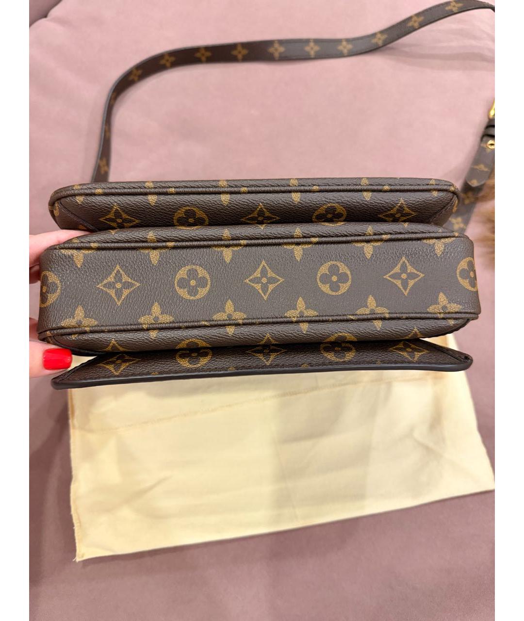 LOUIS VUITTON Коричневая сумка через плечо, фото 5