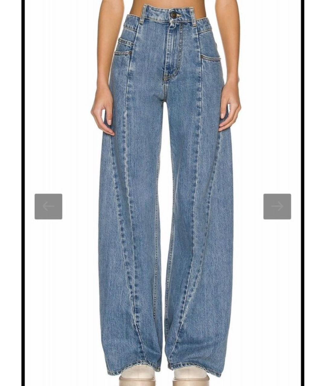 MAISON MARGIELA Голубые прямые джинсы, фото 6