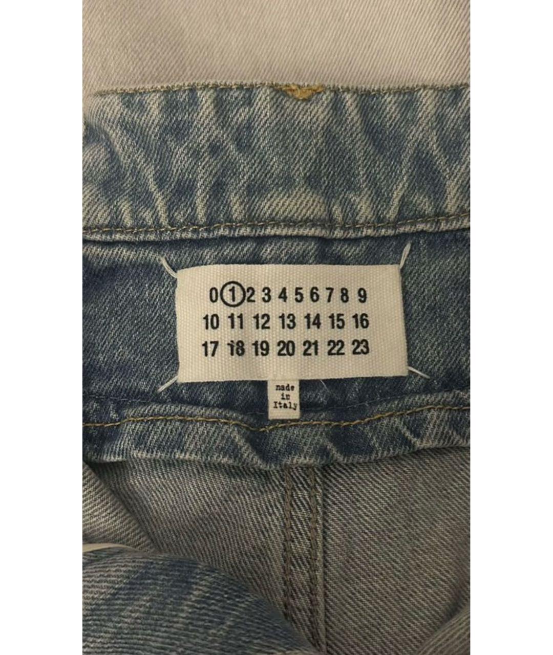 MAISON MARGIELA Голубые прямые джинсы, фото 3