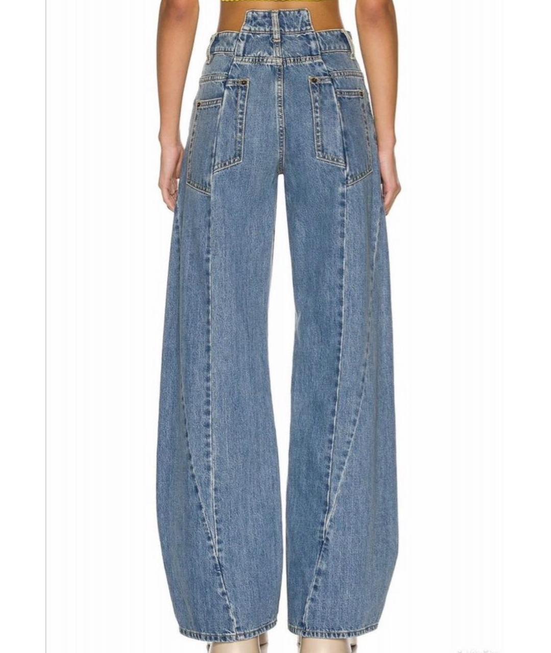 MAISON MARGIELA Голубые прямые джинсы, фото 2