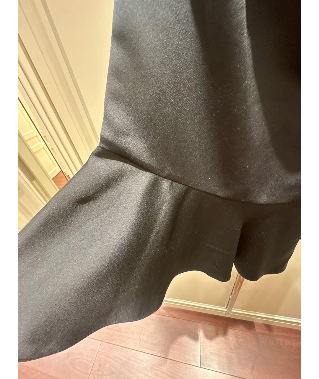 RALPH LAUREN COLLECTION Черная шелковая юбка мини, фото 4