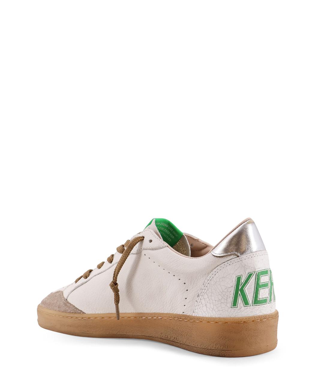 GOLDEN GOOSE DELUXE BRAND Белые кожаные низкие кроссовки / кеды, фото 3