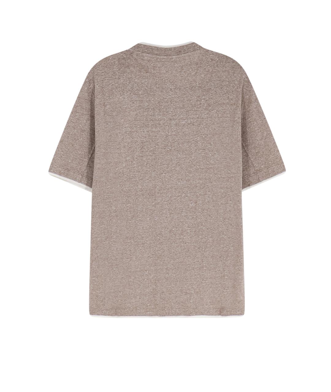 BRUNELLO CUCINELLI Хлопковая футболка, фото 2