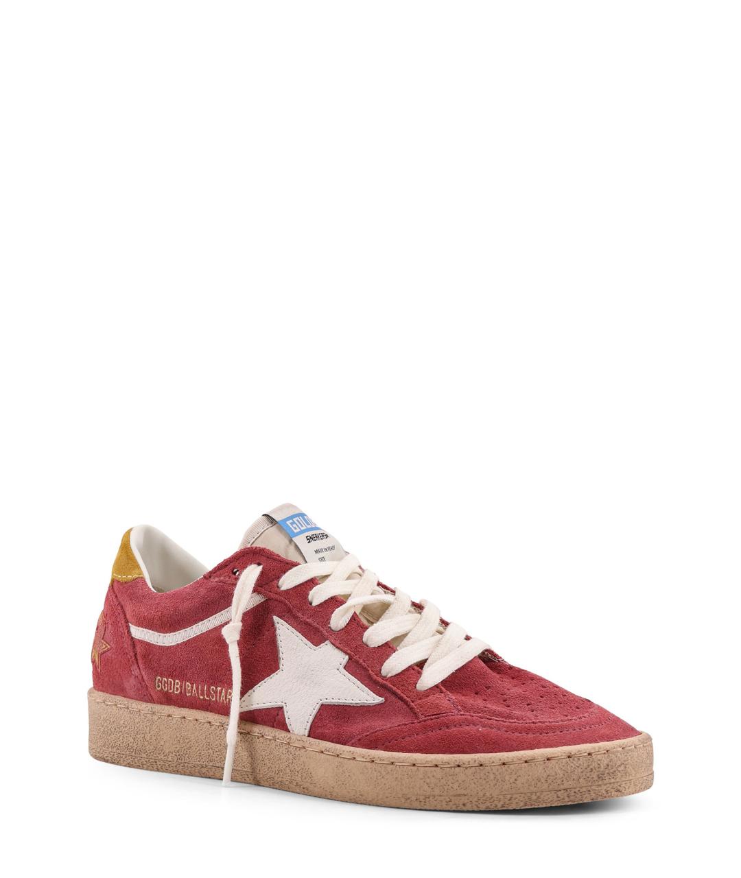 GOLDEN GOOSE DELUXE BRAND Красные замшевые кроссовки, фото 2