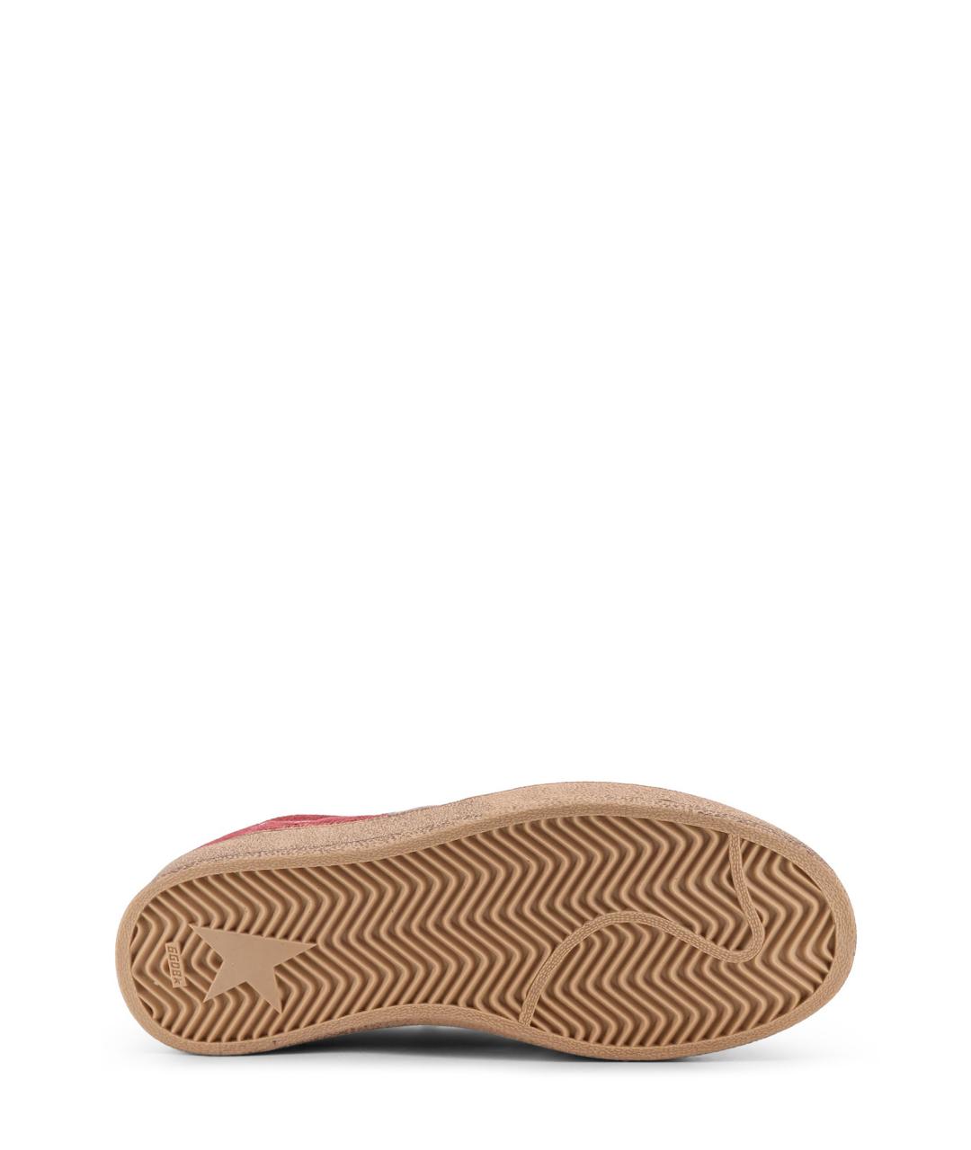 GOLDEN GOOSE DELUXE BRAND Красные замшевые кроссовки, фото 4