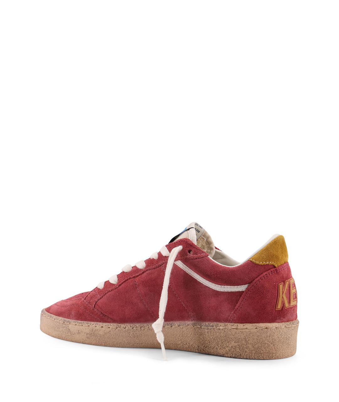 GOLDEN GOOSE DELUXE BRAND Красные замшевые кроссовки, фото 3