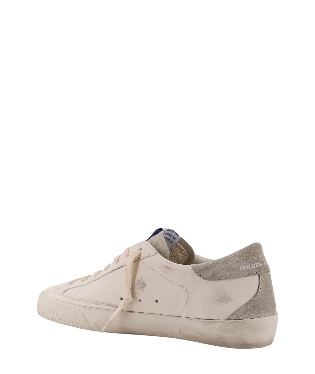GOLDEN GOOSE DELUXE BRAND Белые кожаные низкие кроссовки / кеды, фото 2