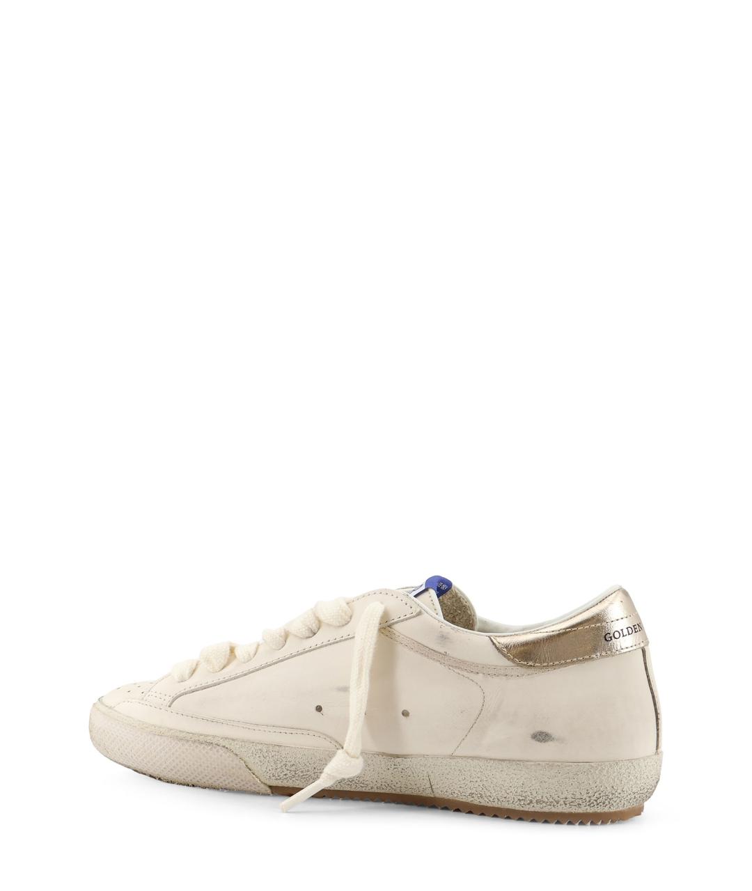 GOLDEN GOOSE DELUXE BRAND Белые кожаные низкие кроссовки / кеды, фото 3