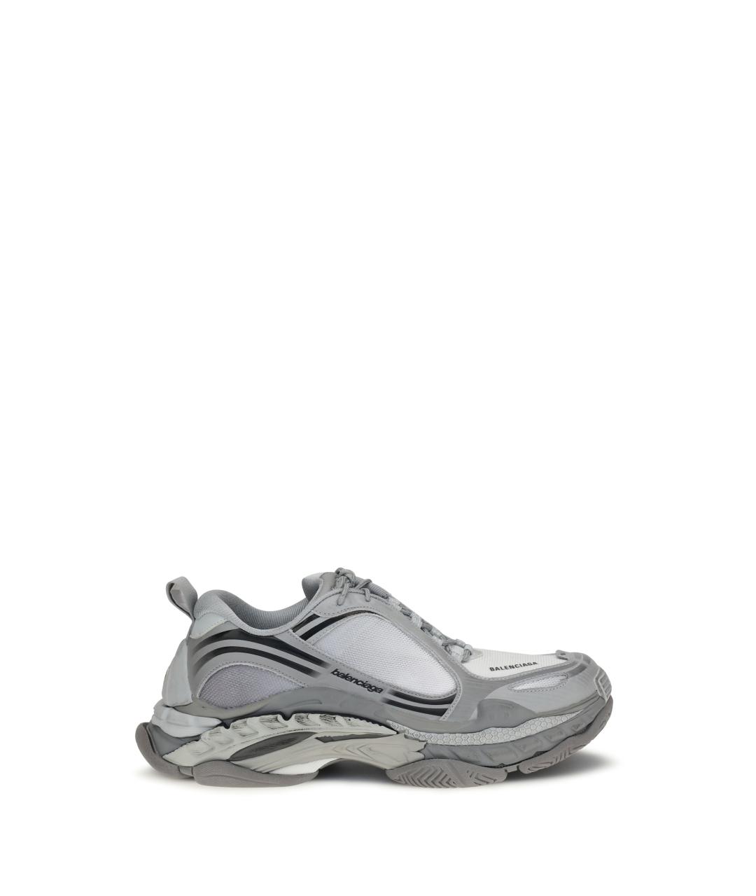 BALENCIAGA Серые синтетические низкие кроссовки / кеды, фото 1