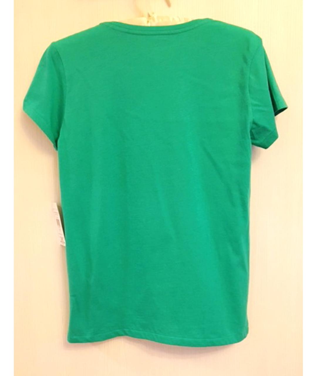 POLO RALPH LAUREN Зеленая хлопковая футболка, фото 3