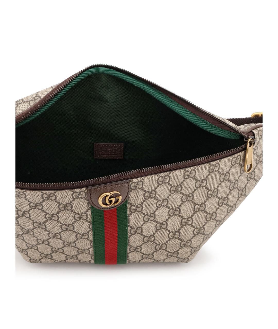 GUCCI Бежевая барсетка, фото 3