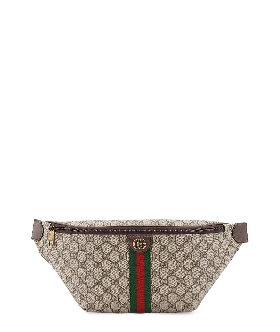 GUCCI Бежевая барсетка, фото 1