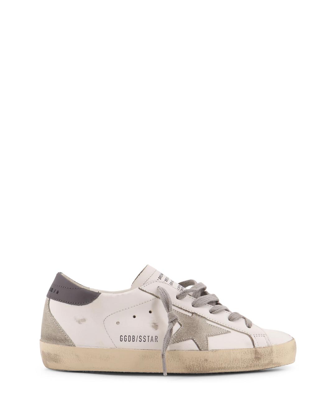 GOLDEN GOOSE DELUXE BRAND Белые кожаные кроссовки, фото 1