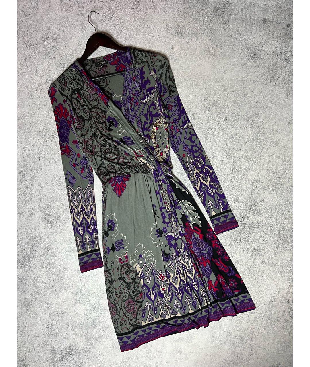 ETRO Мульти вискозное платье, фото 8