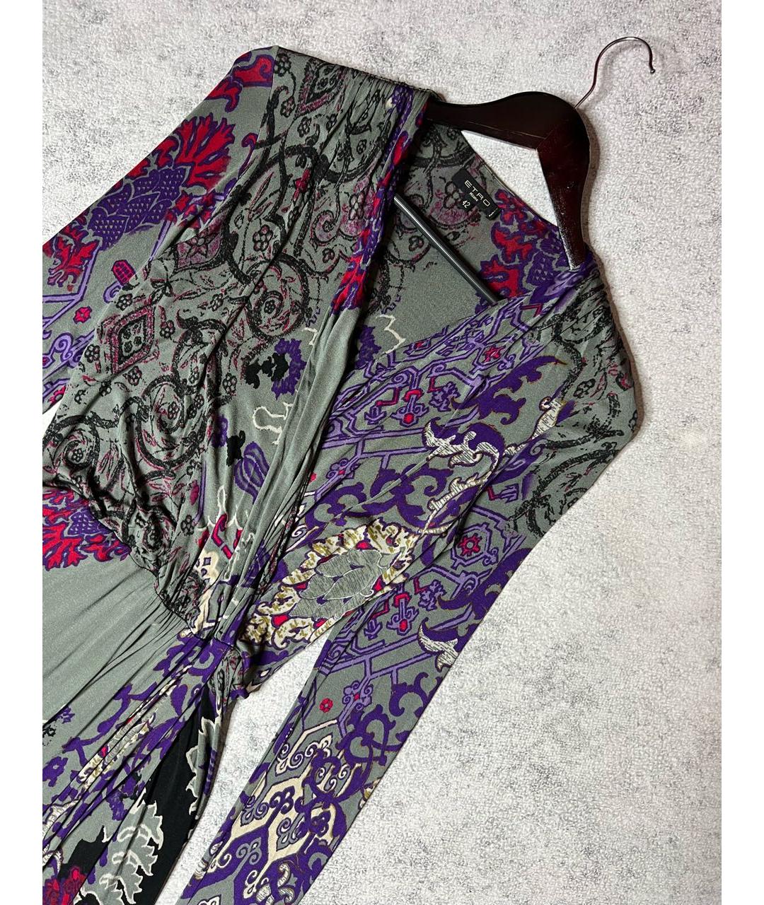 ETRO Мульти вискозное платье, фото 3