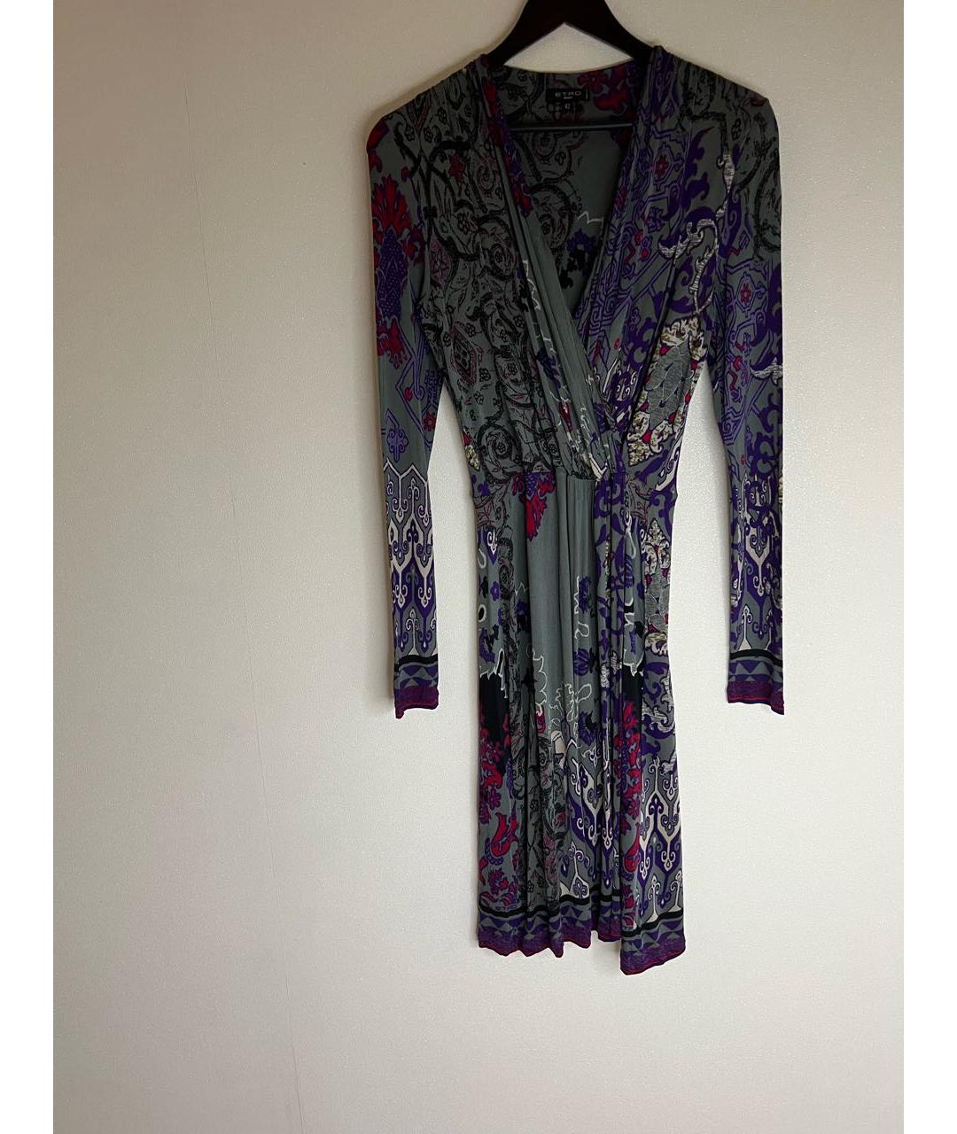 ETRO Мульти вискозное платье, фото 2