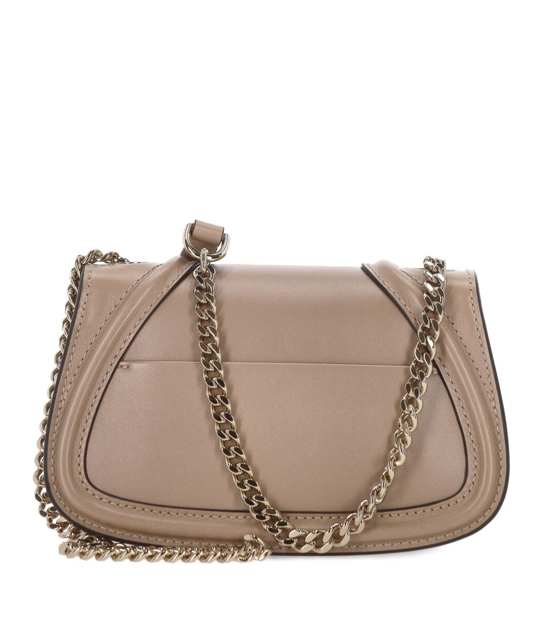 GUCCI Бежевая кожаная сумка через плечо, фото 3