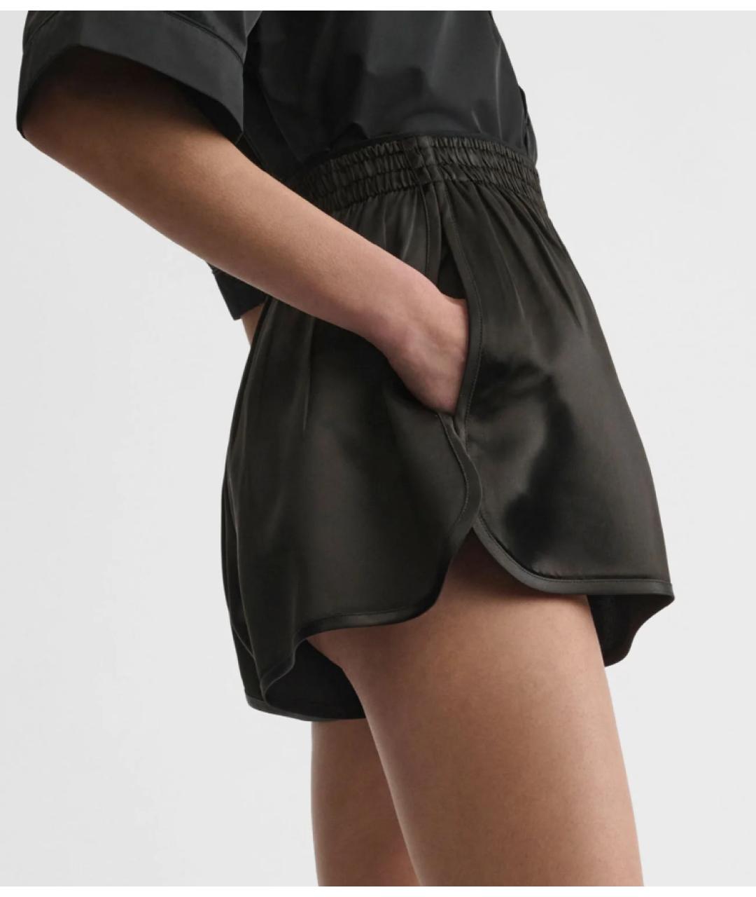 PHOEBE PHILO Черные вискозные шорты, фото 4