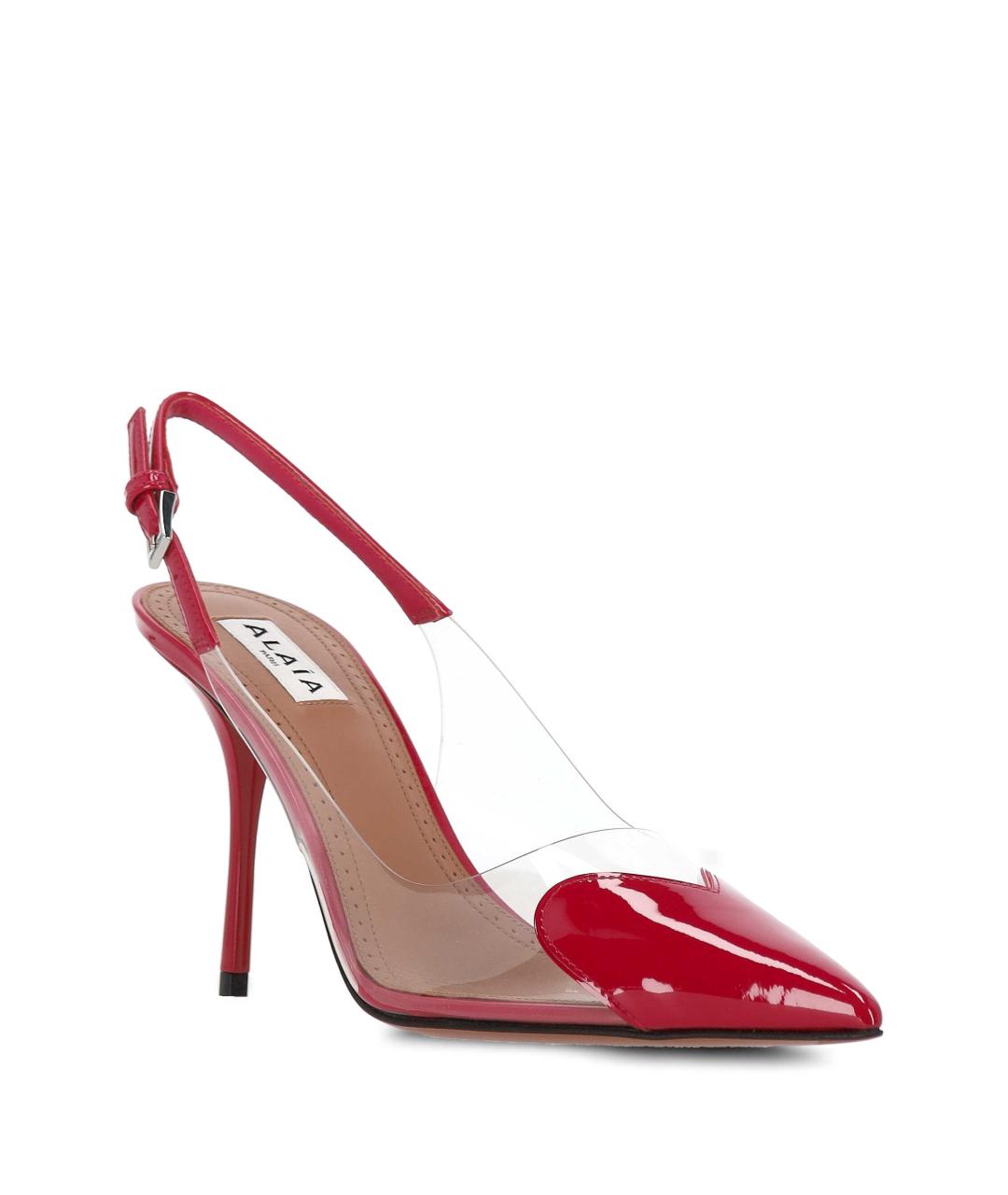 ALAIA Красные кожаные туфли, фото 2