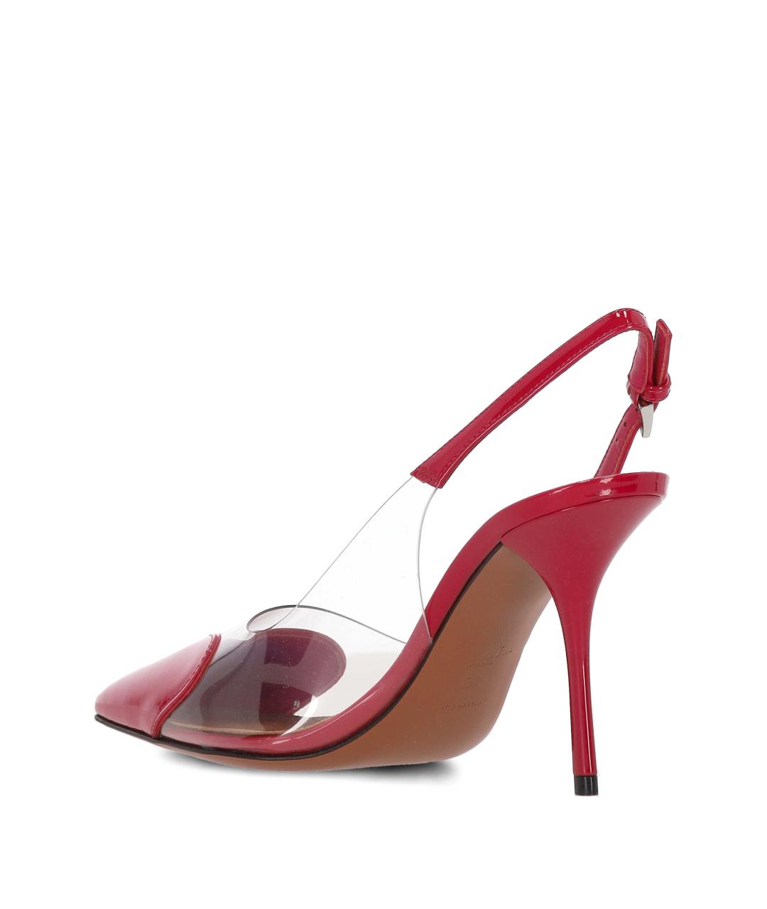 ALAIA Красные кожаные туфли, фото 3