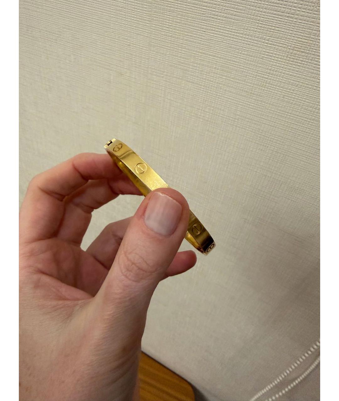 CARTIER Желтый браслет из желтого золота, фото 2