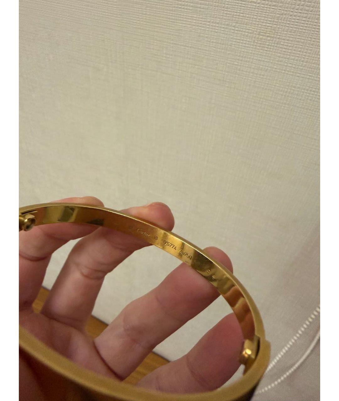 CARTIER Желтый браслет из желтого золота, фото 3