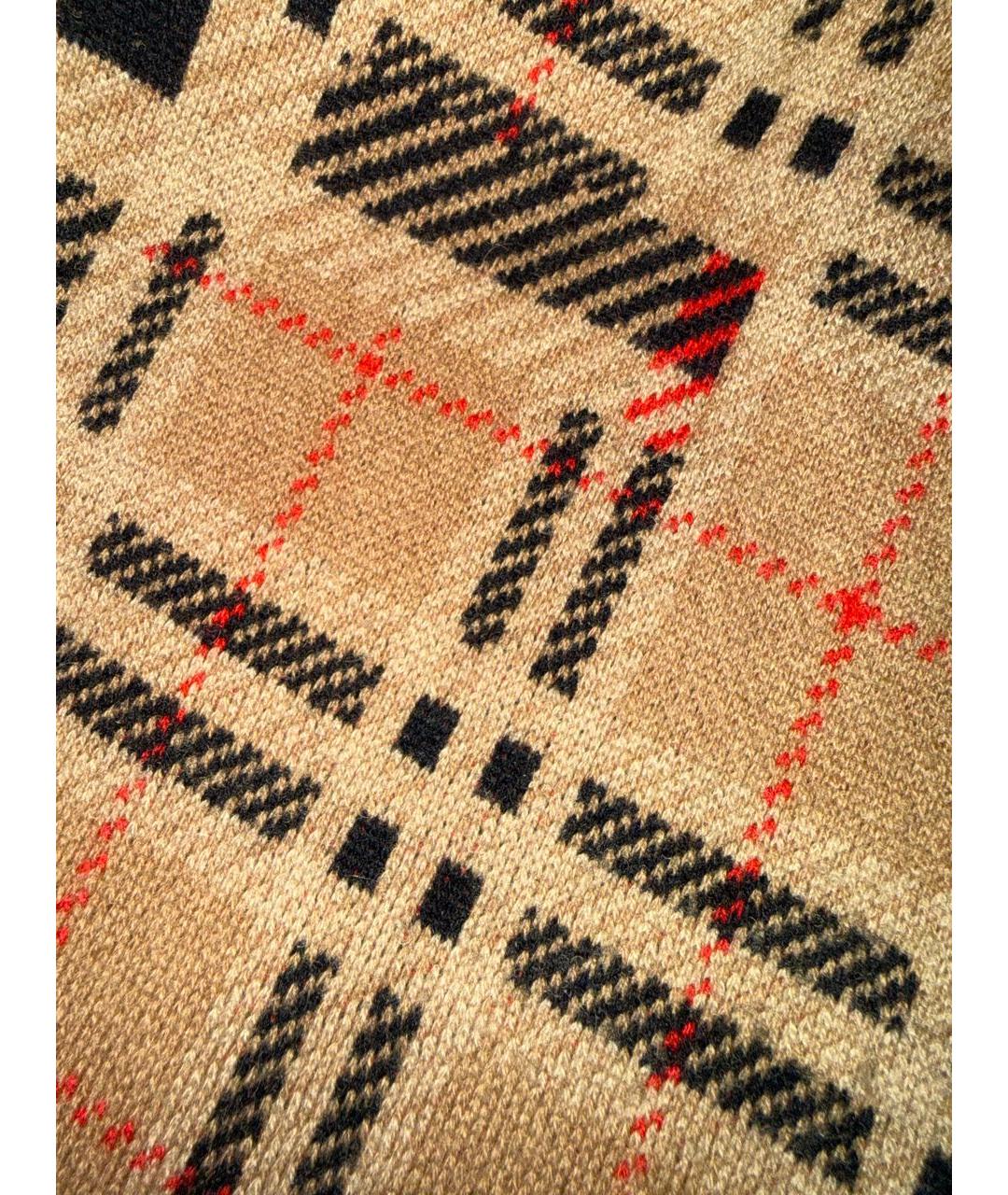 BURBERRY Коричневый кашемировый джемпер / свитер, фото 4