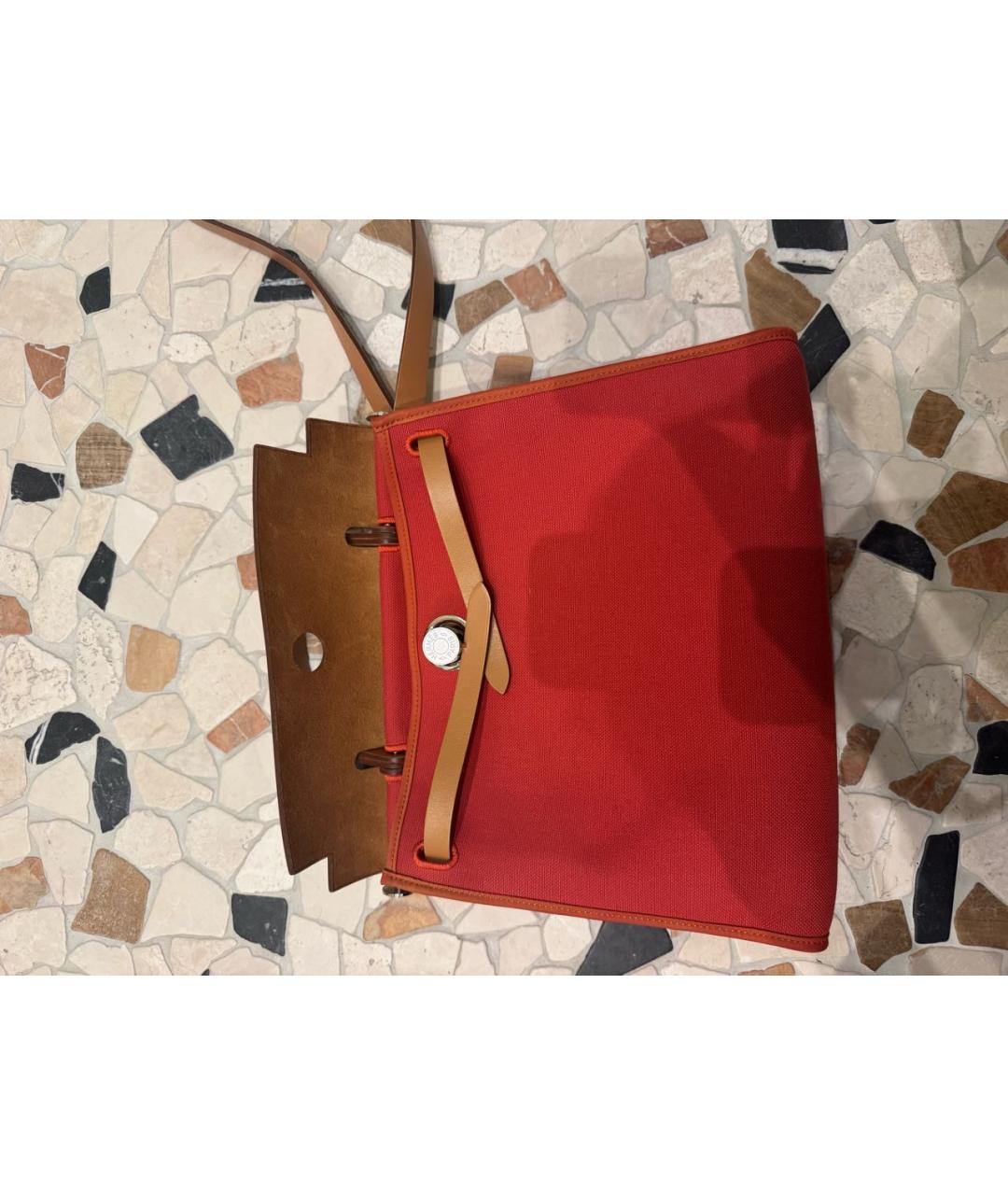 HERMES Бордовая сумка через плечо, фото 5