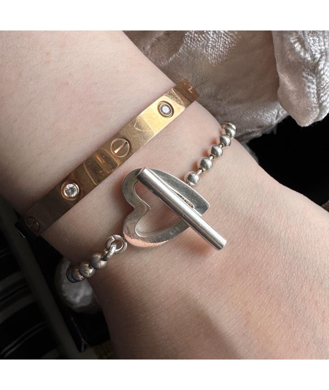 GUCCI Серебрянный серебряный браслет, фото 7