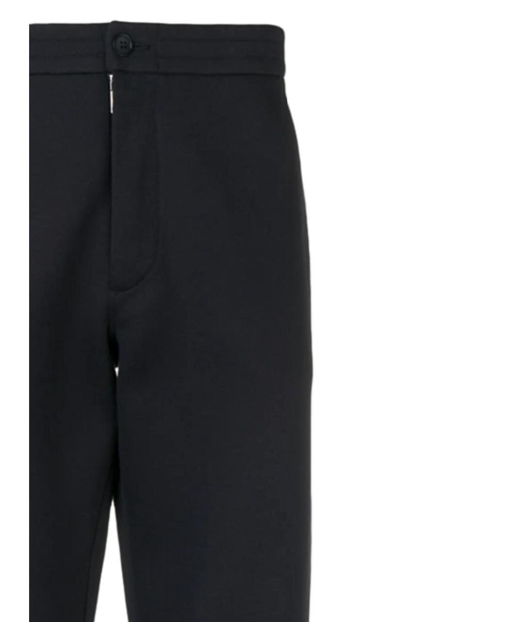 GIORGIO ARMANI Темно-синие хлопковые повседневные брюки, фото 2