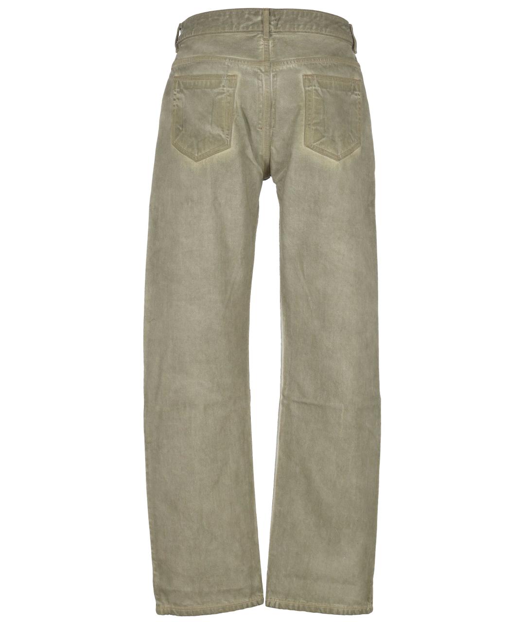 RICK OWENS DRKSHDW Серые хлопковые прямые джинсы, фото 3
