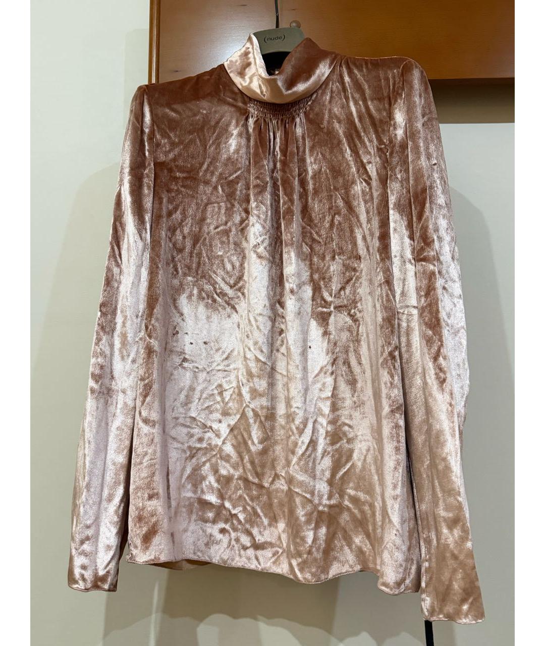 RED VALENTINO Коралловая вискозная блузы, фото 8