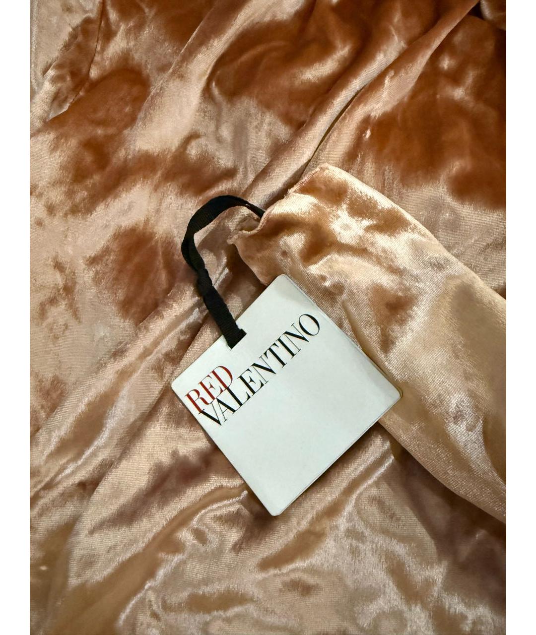 RED VALENTINO Коралловая вискозная блузы, фото 5