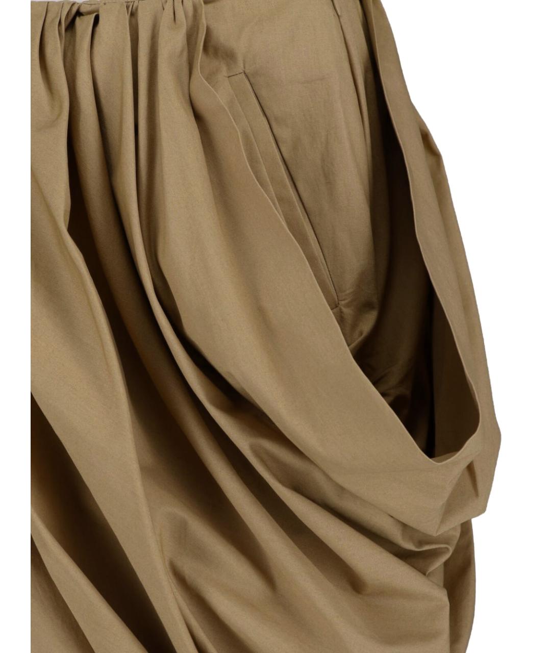 CHLOE Коричневая хлопковая юбка миди, фото 3