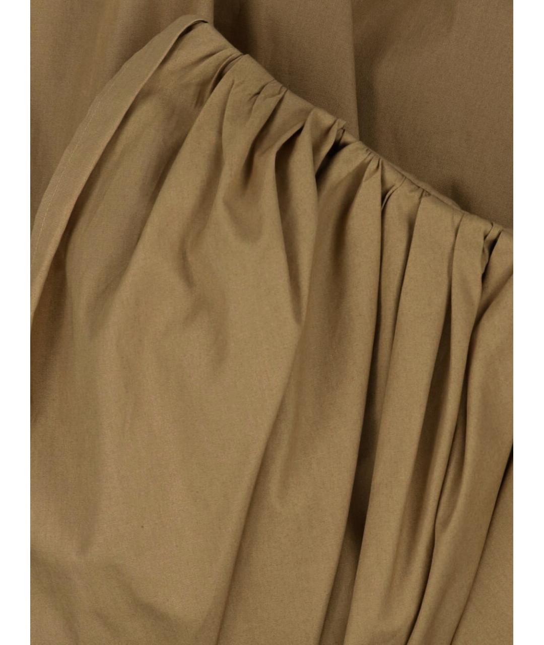 CHLOE Коричневая хлопковая юбка миди, фото 2