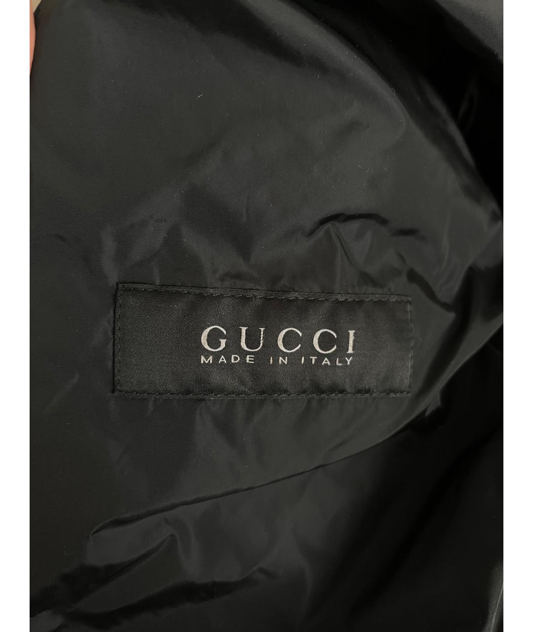 GUCCI Черная полиамидовая куртка, фото 3