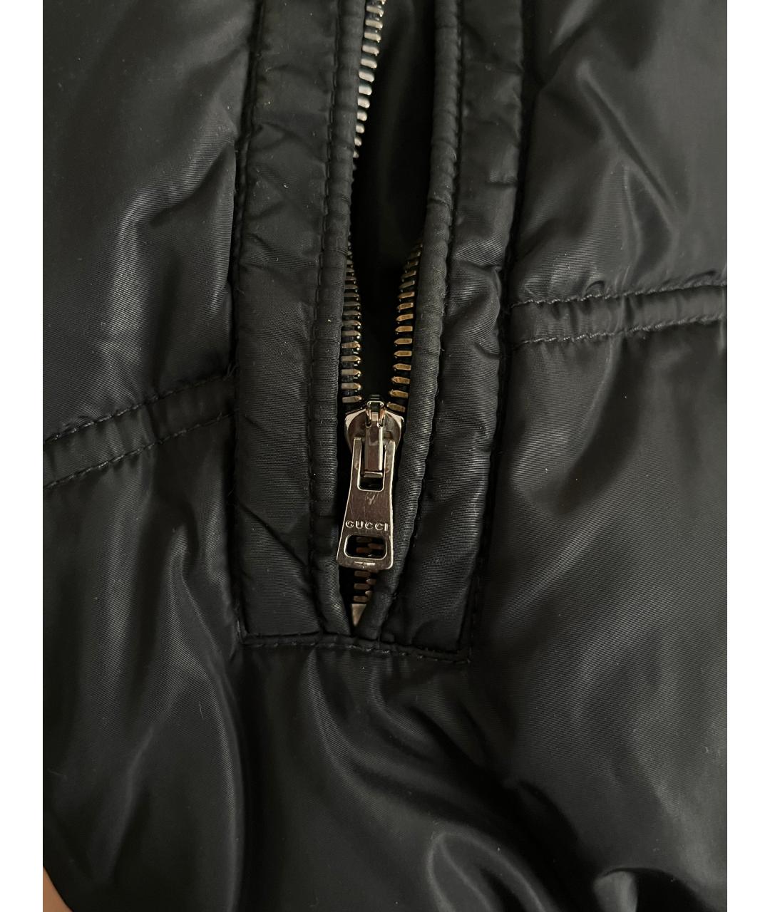 GUCCI Черная полиамидовая куртка, фото 4